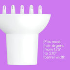 Hair Dryer Diffuser Attachment (1 Count (Pack of 1) / White)