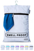 Smell Proof Travel Laundry Bag with Folding Hanger (Black)