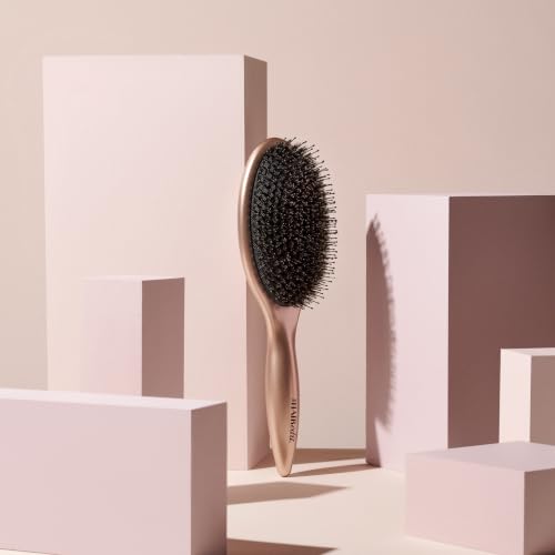 Finish & Shine Boar Bristle Brush for Detangling & Smoothing (Regular / Gold)