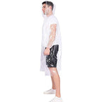 Disposable Rain Ponchos for Adults (One Size / Clear 10 Pack)