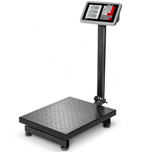 700LB Weight Computing Postal Scale Digital Floor Large Platform Warehouse Shipping LB Price Calculator Luggage Package Shipping Mailing Postal Scale with Accurate LB