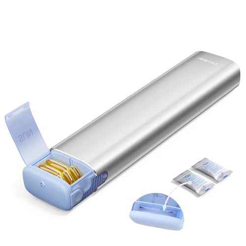 Metal Weekly Pill Organizer (Silver / Large)