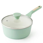 2.5 QT Ceramic Nonstick Saucepan with Lid (Mint Green / 2.5 Quarts)