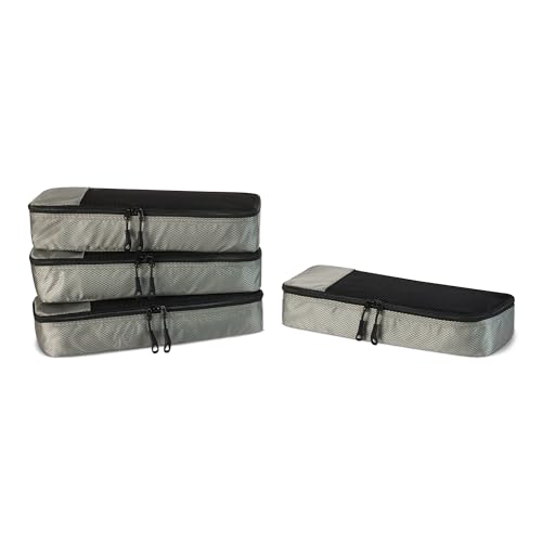4 Piece Slim Packing Cubes (Gray / 4 x Slim)