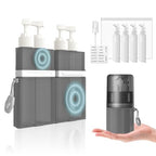 2P 4 in 1 Travel Toiletry Containers (Pink+grey)