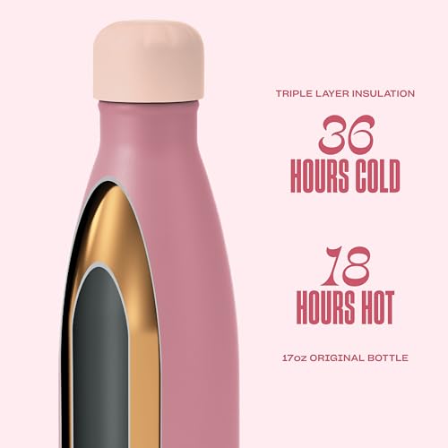 Stainless Steel Water Bottle (Dusty Pink / 17 Ounces)