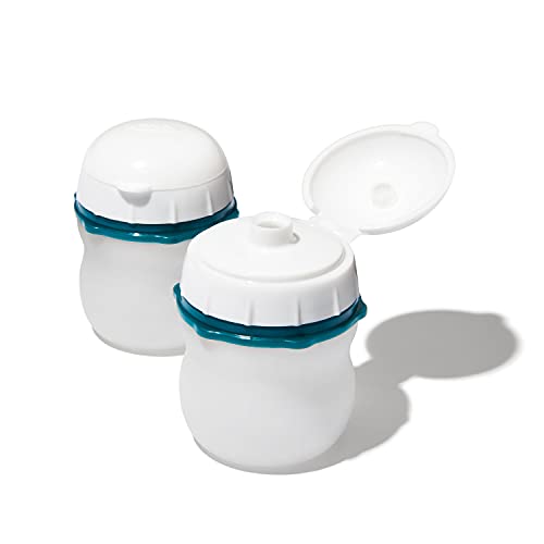 Good Grips Prep & Go Silicone Squeeze Bottles 2 Pack (Squeeze Bottle - 2 Pack / Teal)