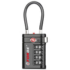 Open Alert Indicator TSA Approved Luggage Locks 4 Digit Combination TSA Travel Locks with TSA008 (Black)