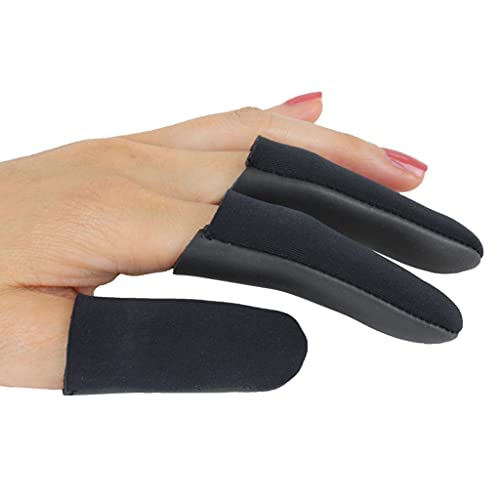 Heat Shield Professional High Heat Resistant Finger Protection Guards for Curling & Flat Irons (3 Count (Pack of 1) / Black)