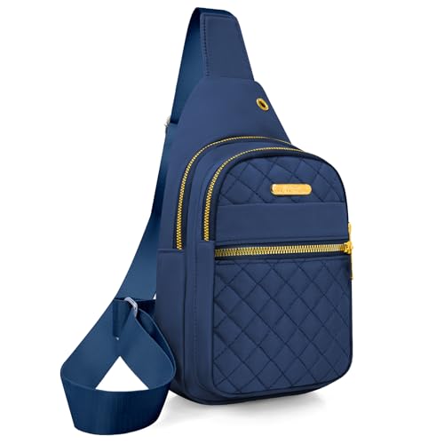 Small Sling Bag For Women Men Casual Crossbody Sling Backpack (Blue-8002)