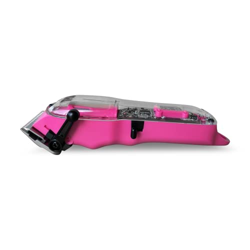Slime 2 Barber Hair Clippers Trimmer Shaver Set for Men with Matte case and X Fade Blade (Pink)
