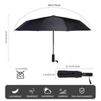 46 Inch Umbrella with Double 10 ((1 pack)black)
