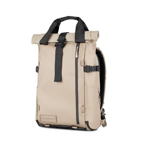 PRVKE 21L Camera Backpack (21L (Bag Only) / Rolltop / Yuma Tan)