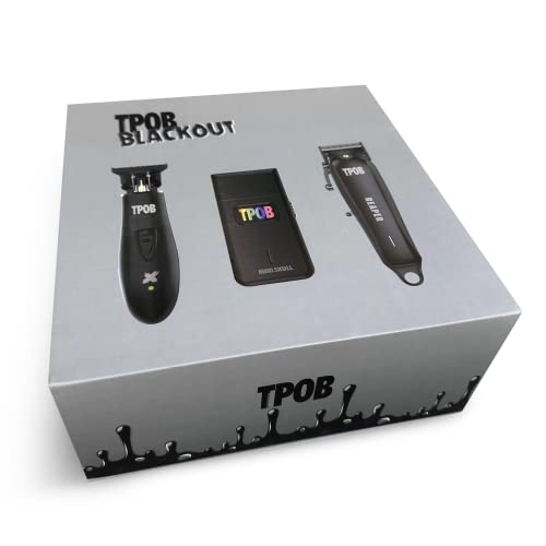 Slime 2 Barber Hair Clippers Trimmer Shaver Set for Men with Matte case and X Fade Blade (Black Pack)