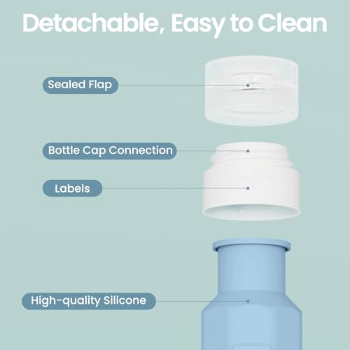 Travel Bottles for Toiletries 3oz (17Pack / Gray)