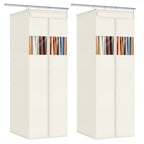 Clear Garment Bags for Hanging Clothes Garment Storage Bags 54 in (Beige / 54"-2 Pack)