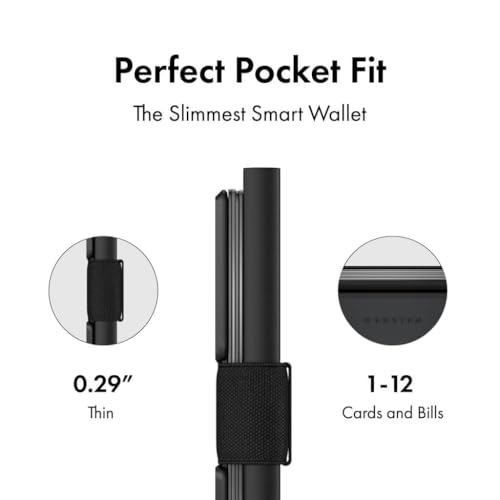 Aluminum Cardholder Wallet for Men (Classic Black)