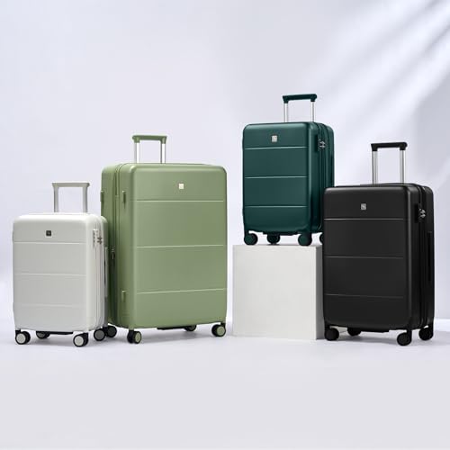 Expandable Large Checked Luggage (Jet Black / 28 Inch EXT)