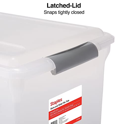 Store & Slide Hanging File Box (Clear)