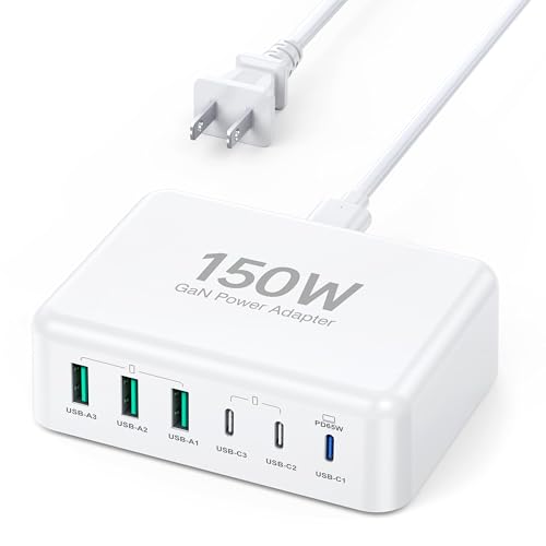 USB C Fast Charger Block (White / 150W)