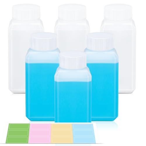 3.4oz Leak Proof Plastic Bottles with Caps (Translucent / 3.4oz)