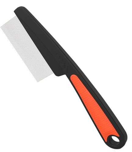 Dandruff Comb Removal 0.5mm Metal Fine Tooth Scalp Detox Hair Care Tool 1PC (1PC Red)