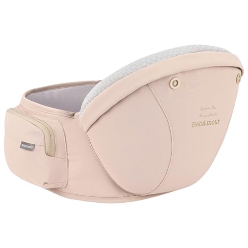 Baby Carrier with Hip Seat (Pink)