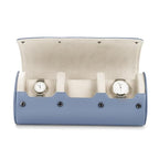 3 Slot Leather Watch Storage Box Light Blue (Sky Blue / 3-Slot)