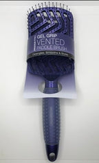 Pro Gel Grip Vented Hair Brush Gloss (Electric Blue Gloss)