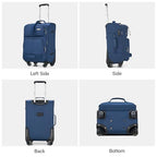 28 Inch Softside Expandable Checked Luggage with 4 Spinner Wheels (Blue / 28 Inch)