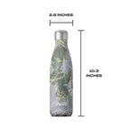Stainless Steel Water Bottle 17 ounces Blue Foliage Triple Layered Vacuum Insulated Containers Keeps Drinks Cold for 36 Hours and Hot for 18 Perfect for On the Go (Blue Foliage / 16.9 Ounces / Water Bottle)