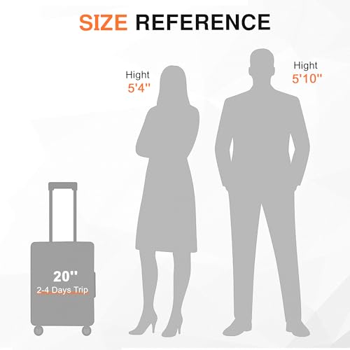 All Aluminum Zipperless Carry On Luggage (Black / 20)