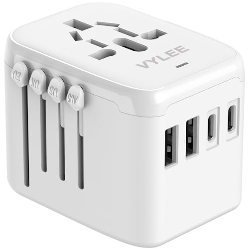 Universal International Power Travel Plug Adapter (White)