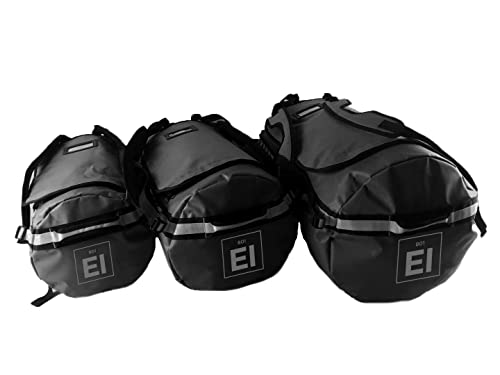 Trailhead Duffel Bag Shoulder Straps Waterproof Black (Medium 51 Liters / Black/Grey)