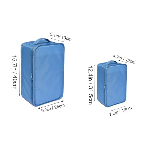 Travel Shoe Bags (Sea Blue / 2+2 Packs)