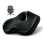 Office Chair Cushion for Back & Tailbone (Black)