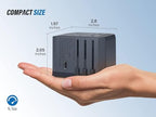 Universal Travel Adapter with 1AC (Space Grey)
