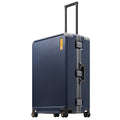 Zipperless Large Suitcases Hardshell Checked Luggage 28 Inch (Blue / Checked 28 Inch)