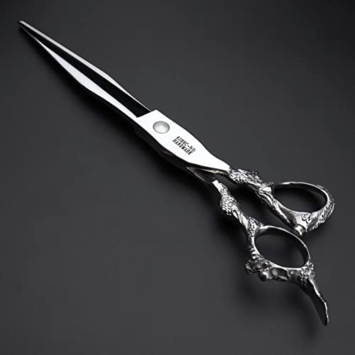 6/7/8/9 Inch High Quality Hair Clipper for Japanese Barbers 440C (8 Inch Flat) (8 Inch Flat)