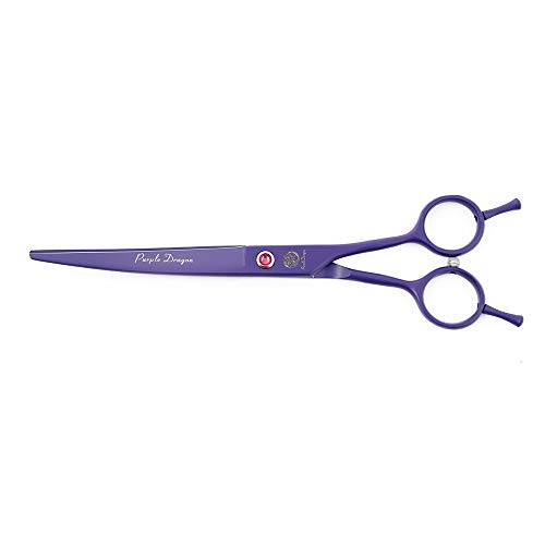 7" Dog Grooming Scissors Set with Rhinestone Accent (Violet)