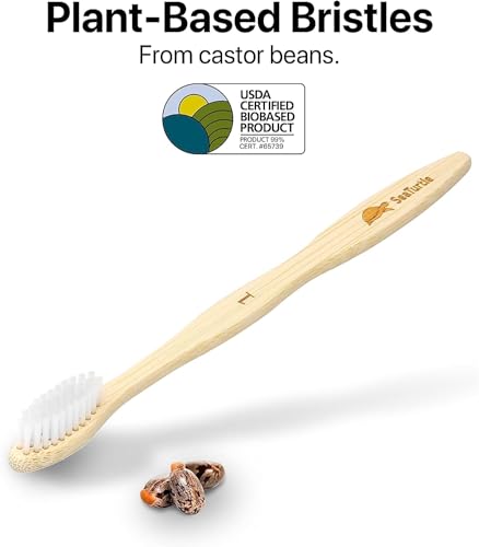 Plant Based Bristles (1 Count (Pack of 4) / Medium)