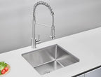 18 x 18 Inch Undermount Kitchen Sink (Brushed / D18"xW18"xH9")