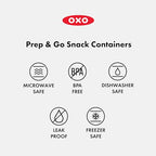 Good Grips Prep & Go Slim Container with Removable Divider (Slim with Removable Divider / Ocean Blue)
