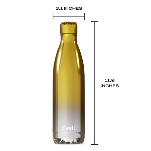 Stainless Steel Water Bottle (25 Ounces / Yellow Gold Ombre)