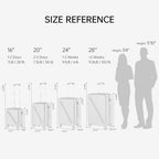 20 Inch Carry On Luggage (Carry on 20 Inch / White)