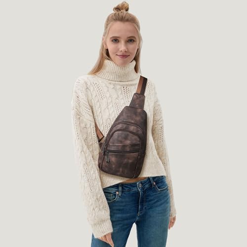 Sling Bag Crossbody Bags (Coffee)