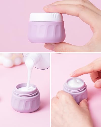 Travel Bottles for Toiletries 8 Pack (3 Ounce bottle 1 Ounce jar / Early Hours)