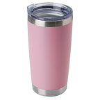 20oz Stainless Steel Tumbler Bulk with Lid (1 Count (Pack of 1) / Pink)