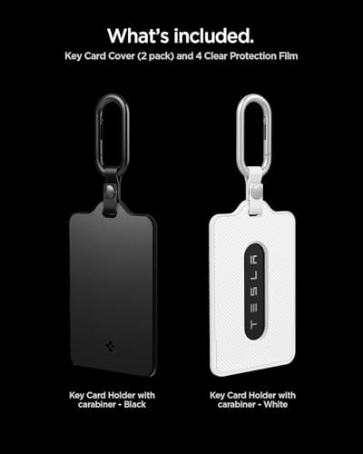 Key Card Holder for Tesla Model Y (Black & White)