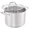 8 Quart Stainless Steel Stock Pot with Glass Lid (8 Quarts)